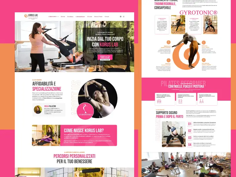 Korus Lab Landing page