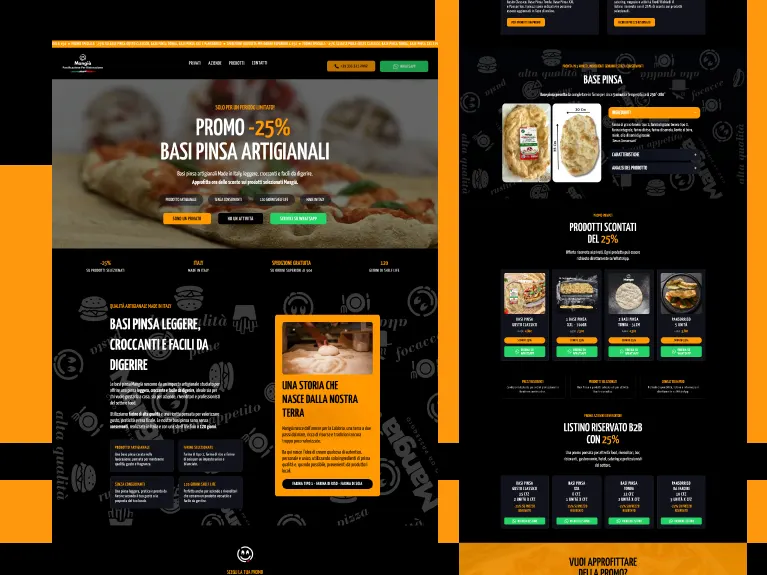 Mangià Promo landing